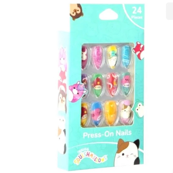 NIB Original Squishmallows PRESS-ON NAILS SET OF 24 LIMITED EDITION - Picture 2 of 4